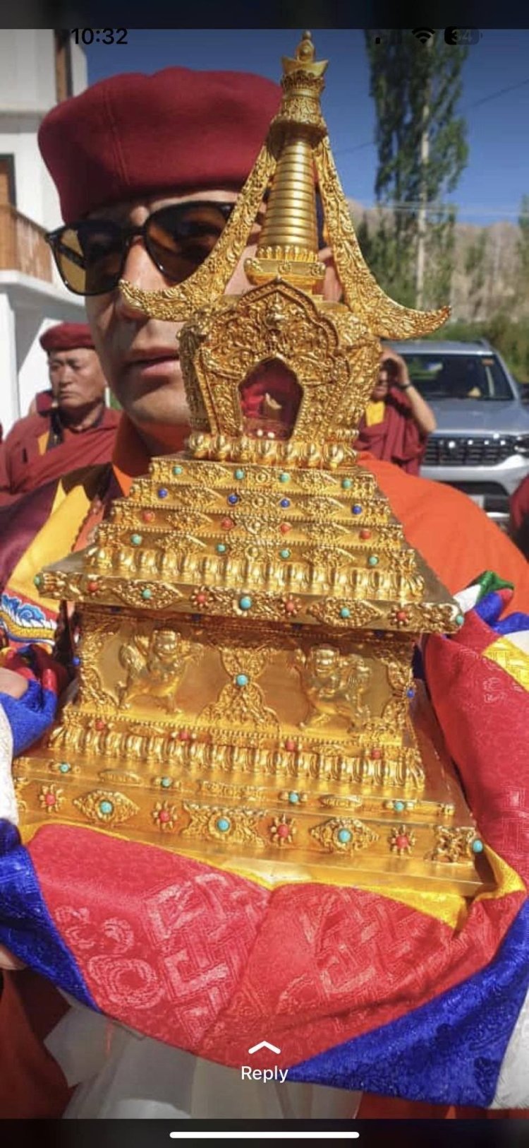Tại Ladakh, lễ hội tổ chức rước xá lợi răng của Ngài Pema Chogyal